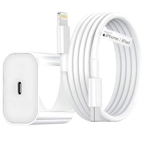 Sounce Original Apple-Certified 20W USB-C Charger with Lightning Cable | Fast iPhone Charger for iPhone 11, 12, 13, 14, XR, XS/PRO/MAX, SE & iPad | MFi Certified Adapter and Charging Cable Combo (White) - Image 1