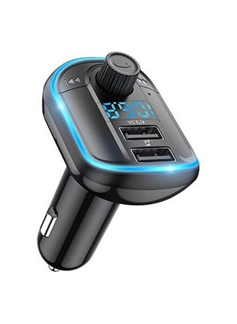 Go-Des BT-36 Fm Transmitter Bluetooth Wireless Hands-free Radio Mp3 Car Player With Blue Atmosphere Light - Image 1