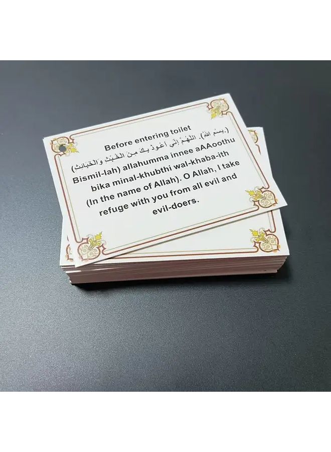 Daily Dua Cards Islamic Flash Cards With Transliteration Muslim Ramadan Gift - Image 3