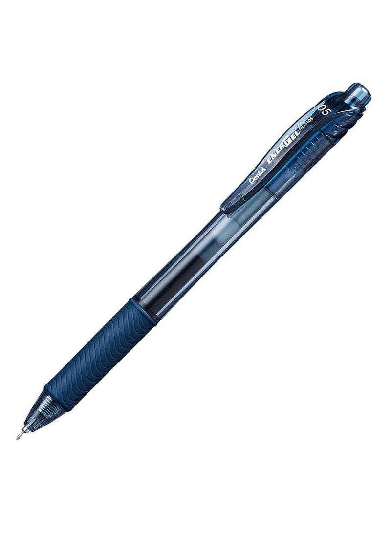 Pentel 4-Piece Energel Gel Ink Pen 0.5mm Tip Navy Blue Ink - Image 2