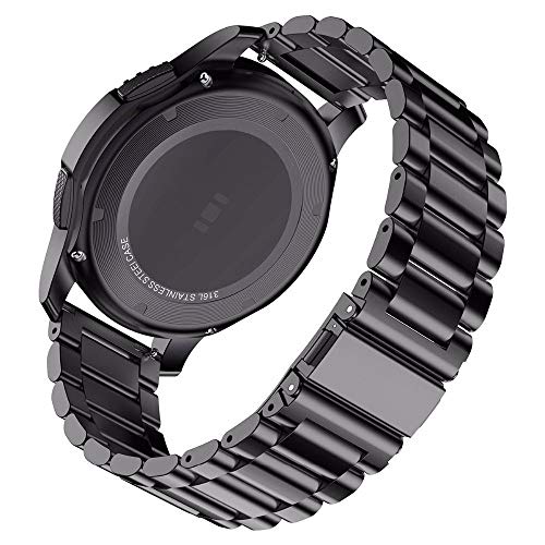 T TECLUSIVE Ultra Luxury 20mm Stainless Steel Chain Metal Strap Band Compatible for Galaxy Watch Active 1 / Active 2 | Amazfit | Huawei Watch and other 20mm Size Watch - Image 5