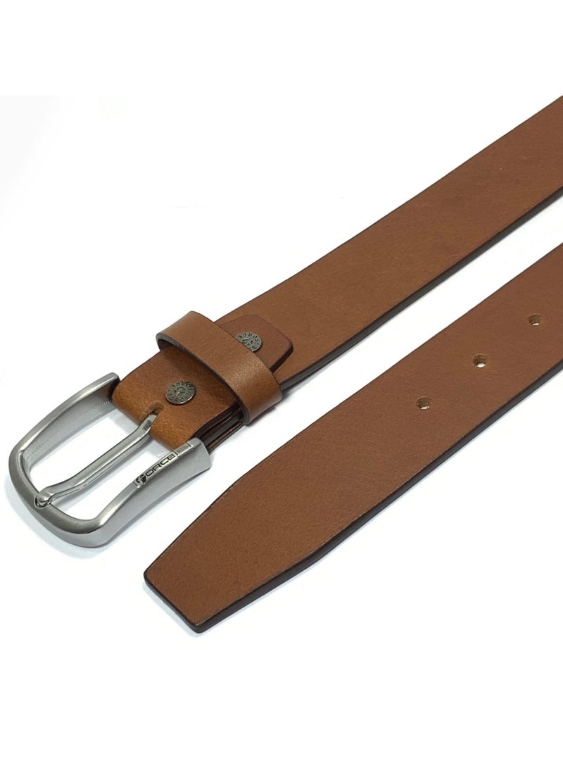 فورس حزام جلد طبيعي للرجال في صندوق الهدايا؛ حزام جان كلاسيكي 40 ملم؛ أحزمة للرجال كاجوال بإبزيم دبوس - Image 2