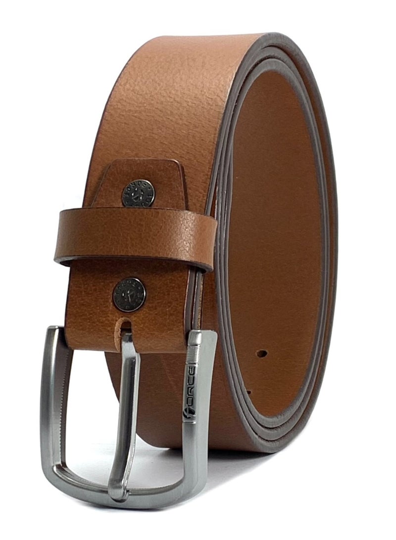 فورس حزام جلد طبيعي للرجال في صندوق الهدايا؛ حزام جان كلاسيكي 40 ملم؛ أحزمة للرجال كاجوال بإبزيم دبوس - Image 4