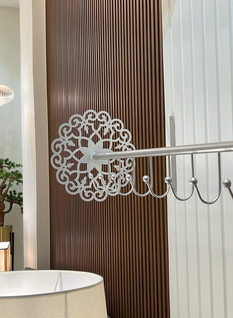 alimforyou Space Saving Wall Mounted Clothes Hanger Stainless Steel Heavy Duty Coat Rack Mounted 85*20cm