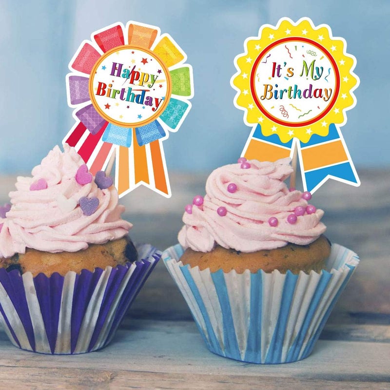 FANCY LAND Birthday Roll Stickers - 198 Assorted Self-Adhesive Stickers for Kids - Image 5