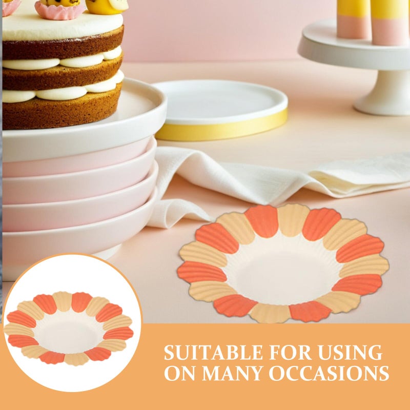 50 Floral Disposable Paper Plates 10 Inch Party Tableware Birthday Supplies Appetizer Plates Assorted Colors - Image 4