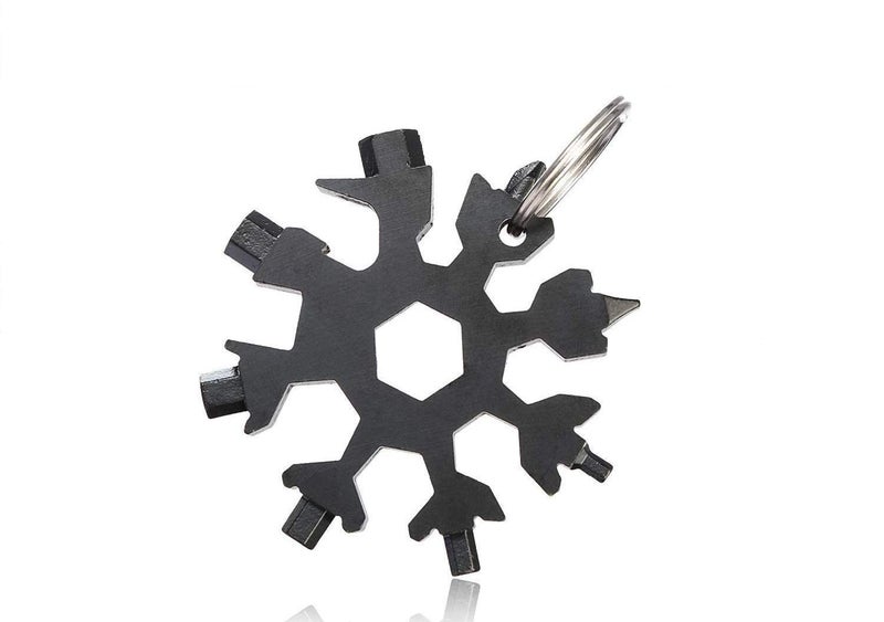 NEATBEAT NEATBEAT 18in1 Stainless Steel Snowflake MultiTool Snowboarding MultiTool as Keychain Screwdriver Bottle Opener Tool Outdoor Wrench Outdoor EDC Tools  - Image 1