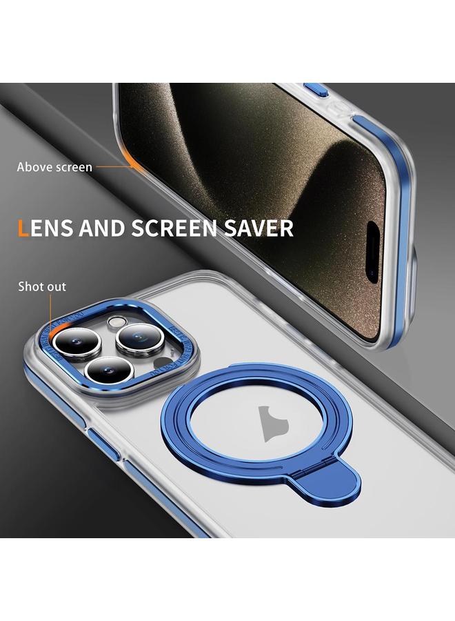 زبون جراب لهاتف iPhone 13 Pro Max مصنوع من مادة TPU الهجينة المصنوعة من الأكريليك مع حامل مغناطيسي من MagSafe بلونين - Image 3