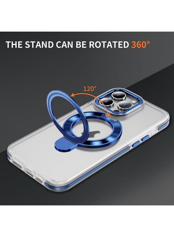 زبون جراب لهاتف iPhone 13 Pro Max مصنوع من مادة TPU الهجينة المصنوعة من الأكريليك مع حامل مغناطيسي من MagSafe بلونين - Image 4