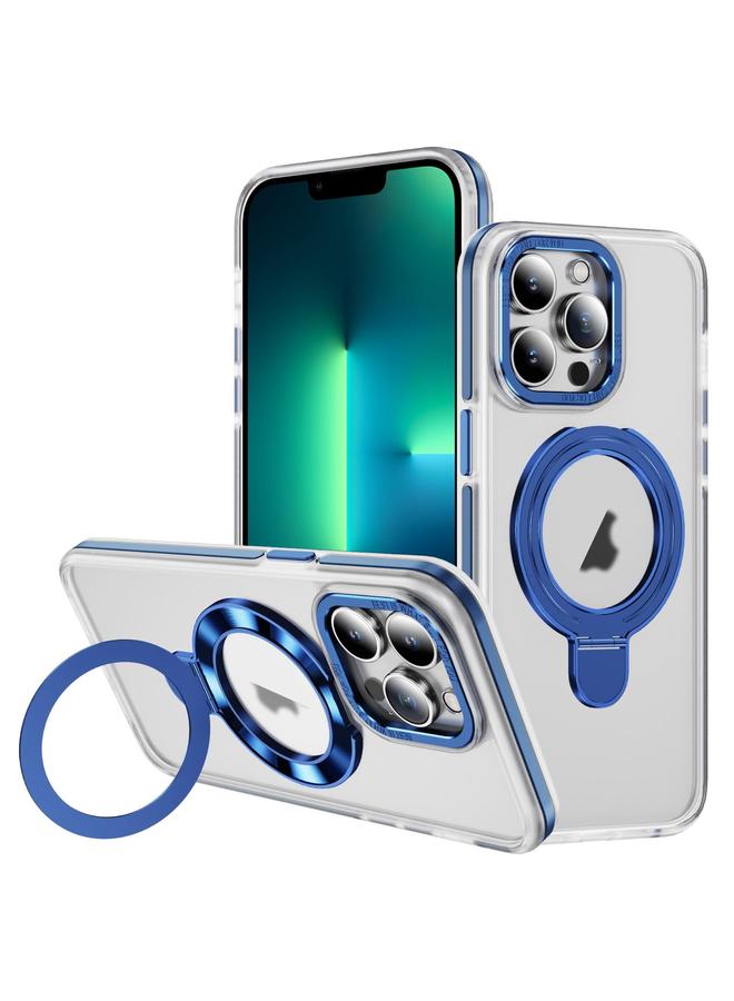 زبون جراب لهاتف iPhone 13 Pro Max مصنوع من مادة TPU الهجينة المصنوعة من الأكريليك مع حامل مغناطيسي من MagSafe بلونين - Image 1