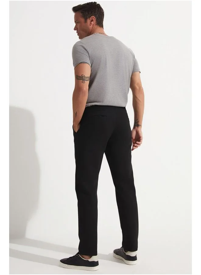 جون June Men Regular Fit Knitted Trouser Black