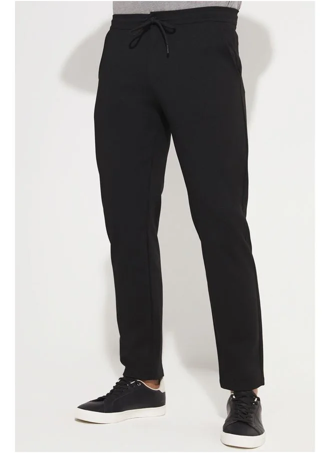 جون June Men Regular Fit Knitted Trouser Black