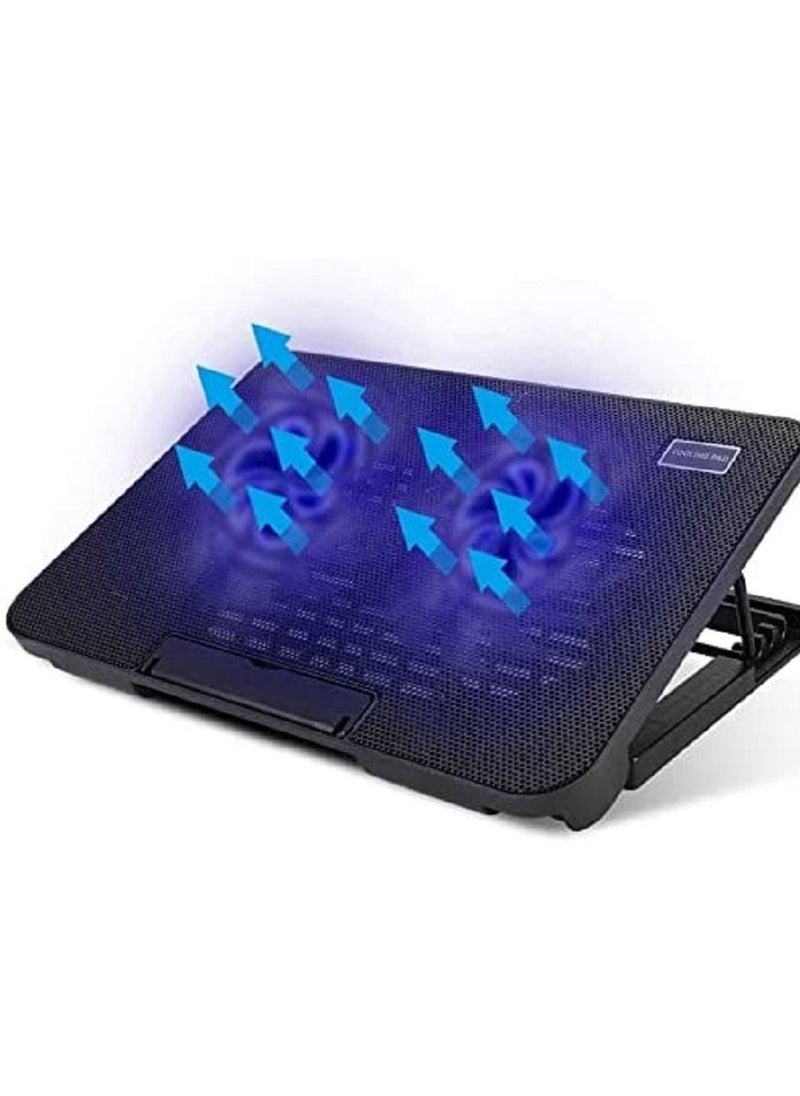 Generic Dual Fan Cooling Pad - Black  - Image 3