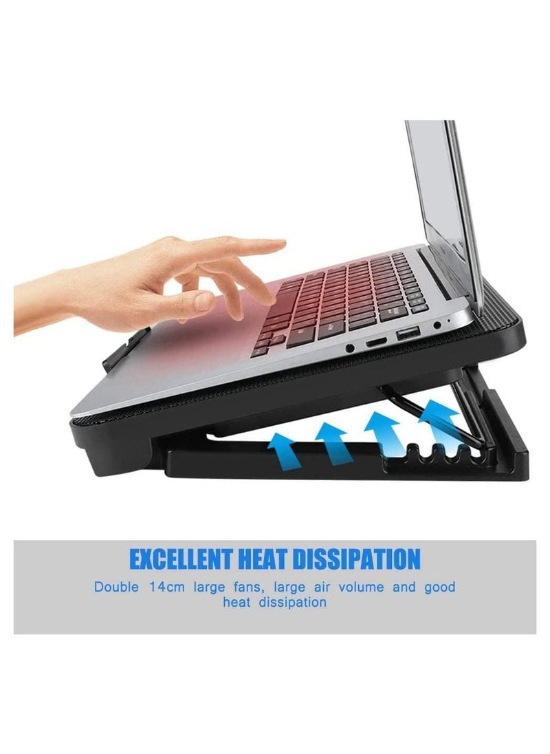 Generic Dual Fan Cooling Pad - Black  - Image 2