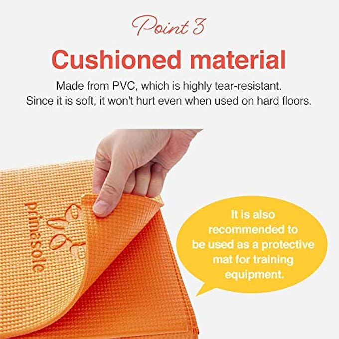 primasole Folding Yoga Travel Pilates Mat 1/4 Thick Easy To Carry To Class Beach Park Travel Azalea - Image 5