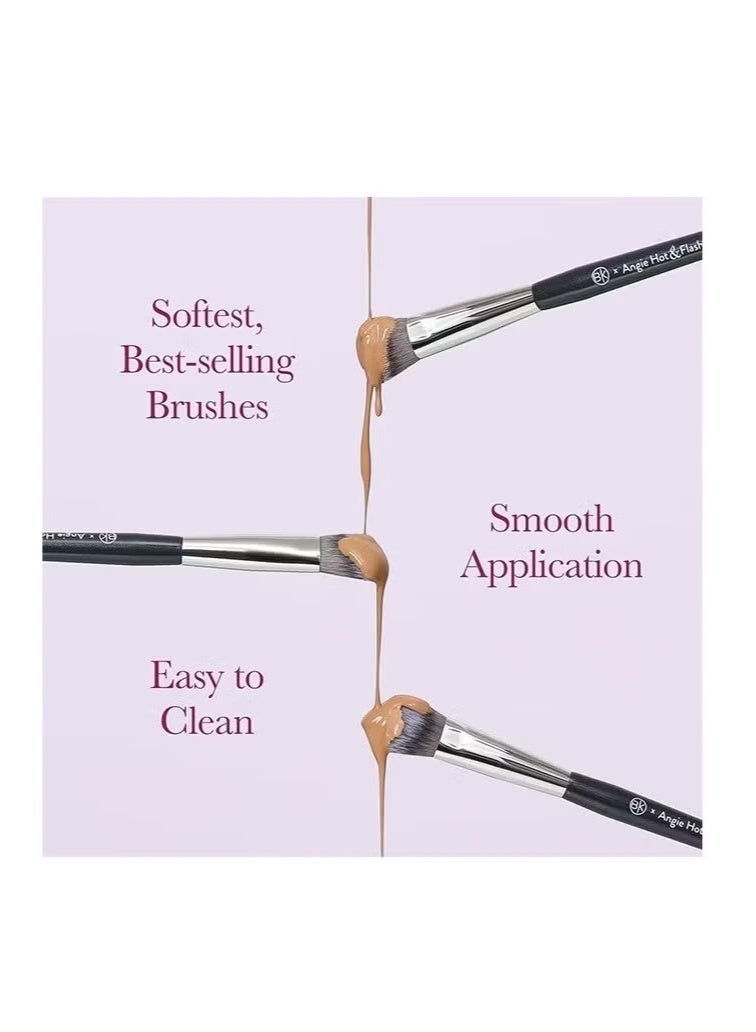 BK BEAUTY Angie Hot & Flashy A506 Concealer Brush - "Kitten Paw" Face or Eye Concealing and Contouring - Makeup Brushes - Image 3