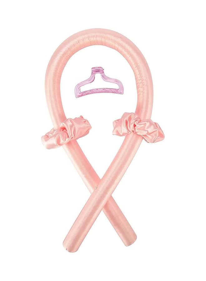 NIBEMINENT Heatless Hair Curlers For Long Pink 100x3cm - Image 1