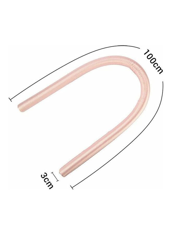 NIBEMINENT Heatless Hair Curlers For Long Pink 100x3cm - Image 3