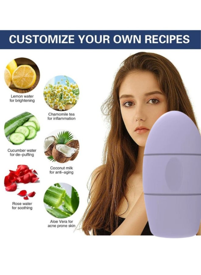 Prime by javaudan Ice Mold Ice Maker for Face with Anti-Leak& Drip System, Contour Cube Ice Roller, Silicone Ice Holder for Face Ice Face Roller Skin Care Tools Gift for Women Pink  - Image 3