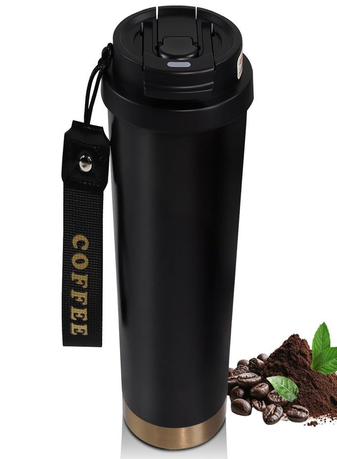 DITOSH Insulated Coffee Tumbler 530ml Travel Coffee Mug 316 Stainless Steel Dual Drink Openings Leakproof Lid Reusable Insulated Coffee Mug Hot and Cold Ideal Travel Mug for Coffee Lover Daily - Image 1