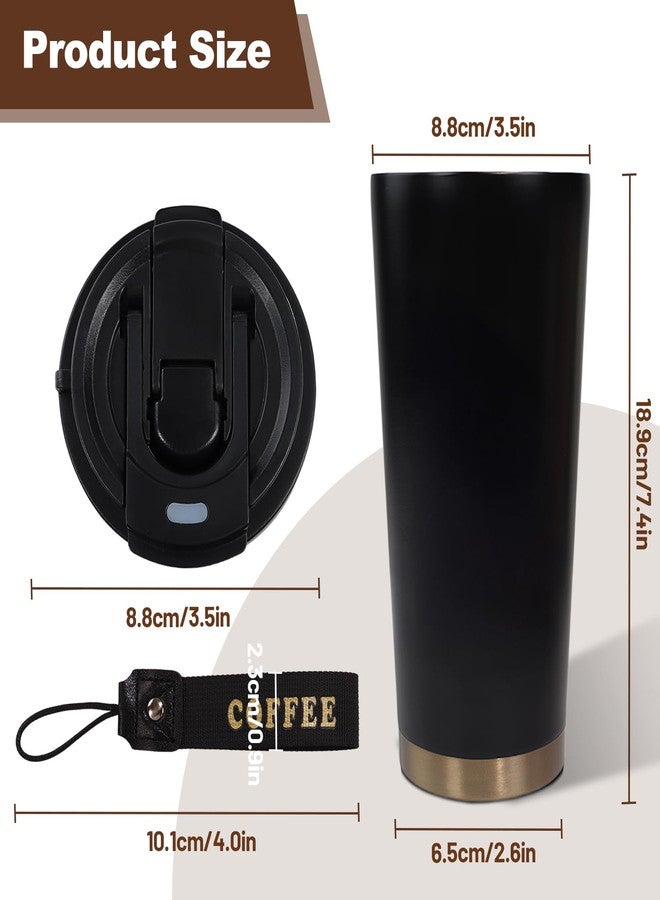 DITOSH Insulated Coffee Tumbler 530ml Travel Coffee Mug 316 Stainless Steel Dual Drink Openings Leakproof Lid Reusable Insulated Coffee Mug Hot and Cold Ideal Travel Mug for Coffee Lover Daily - Image 2