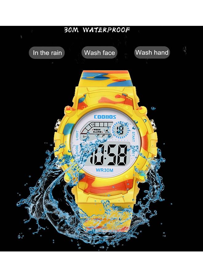 Coobos Kids Water Resistant Rubber Digital Watch  - Image 4