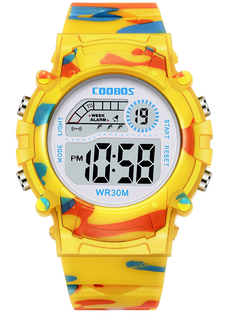 Coobos Kids Water Resistant Rubber Digital Watch  - Image 1