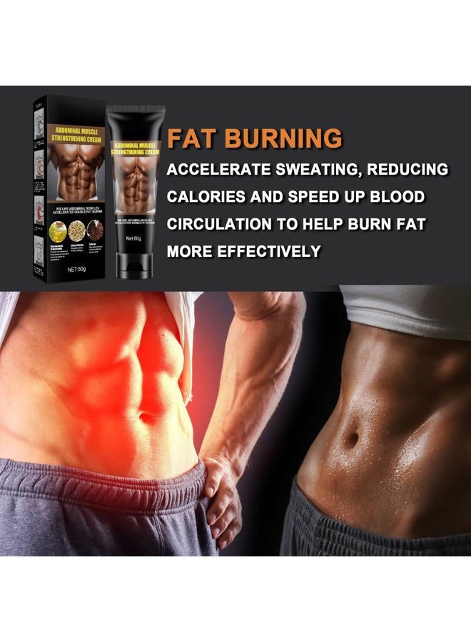 KlsyChry Kailisen Abdominal Cream, Abdominal Muscle Cream, Hot Cream Massage Gel Anti Cellulite Skin Tightening Firming Cream Workout Sweat Enhancer Cream for Tummy, Belly and Waist - Image 3