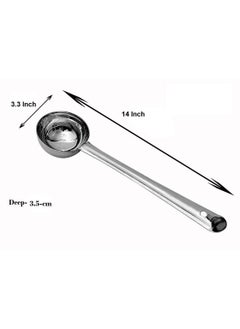 Kanshita's Rasoiware Kanshitas Rasoiware Stainless Steel LadleKarchhi Cooking Spoon Set of 2  - Image 4