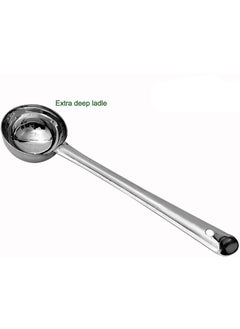 Kanshita's Rasoiware Kanshitas Rasoiware Stainless Steel LadleKarchhi Cooking Spoon Set of 2  - Image 2