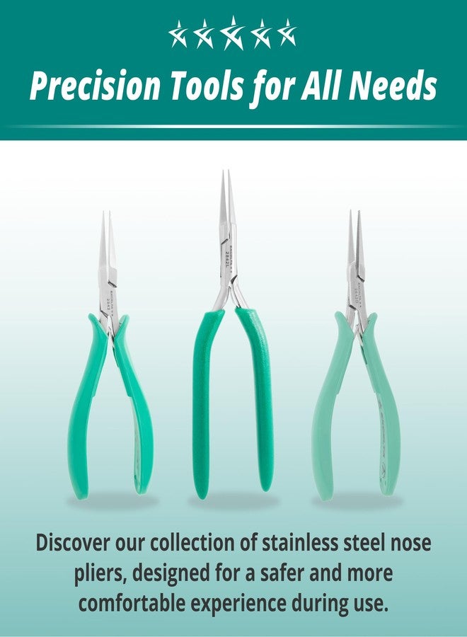 إكسلتا كماشة إكسيلتا من الفولاذ المقاوم للصدأ، آلية زنبركية لطيفة، مقبض مريح مضاد للكهرباء الساكنة ومبطن، أداة دقيقة، طول 5.75 بوصة، متوسطة - Image 5