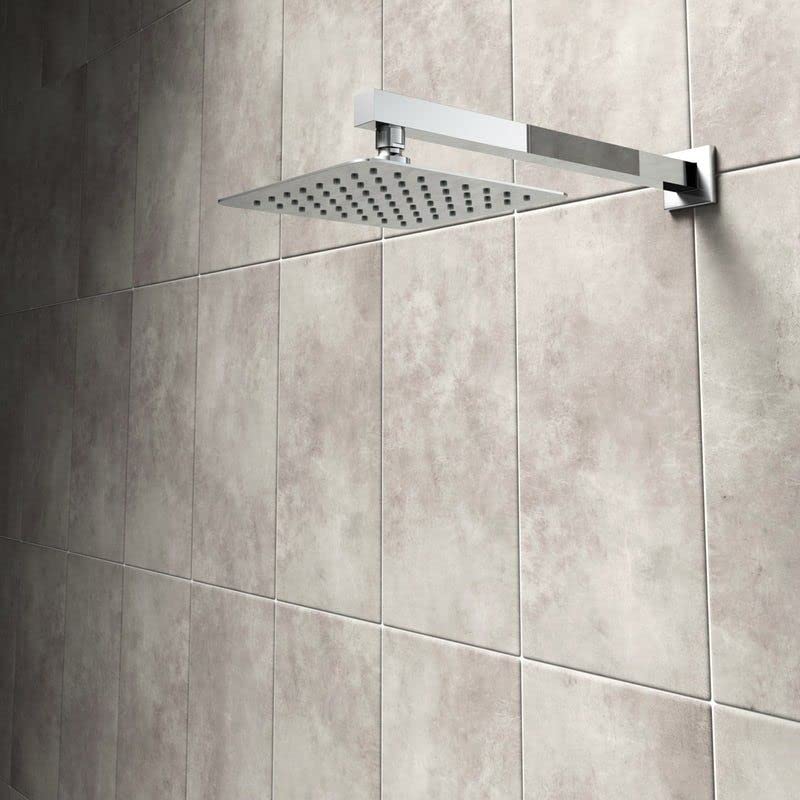 Rain Shower 4x4" Overhead Shower for Bathroom With Arm 9"/ 12" Premium SS 304 Shower Head (4x4" Shower With 12" Arm)  - Image 1