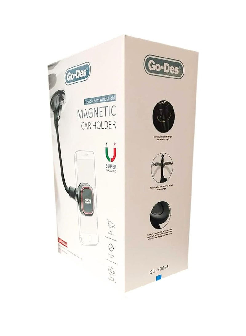 GO-DES Go Des Strong Magnetic Bracket (GD-HD653) Magnetic Holder_Black - Image 4