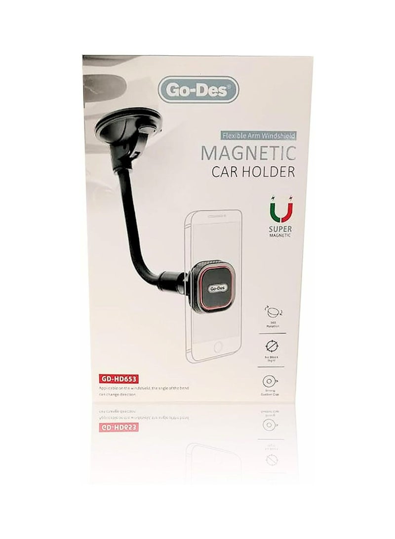 GO-DES Go Des Strong Magnetic Bracket (GD-HD653) Magnetic Holder_Black - Image 5