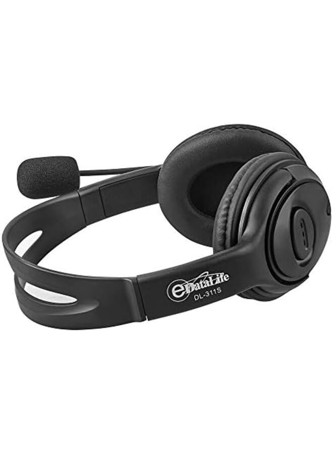 إي داتا لايف سماعة رأس ستيريو للألعاب Dl 311S سلكية باللون الأسود - Image 3