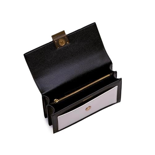 Miraggio Emma Textured Shoulder bag for Women (Black & White) - Image 4