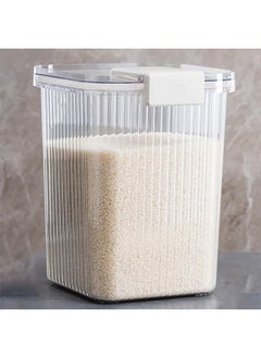 Arabest Food Storage Box,Sealed Rice Tank,Kitchen Storage Box with Time Pointer,Insect Proof Design,Suitable for Storing Cereals/Coffee Beans/Pet Food(White 20kg)  - Image 1