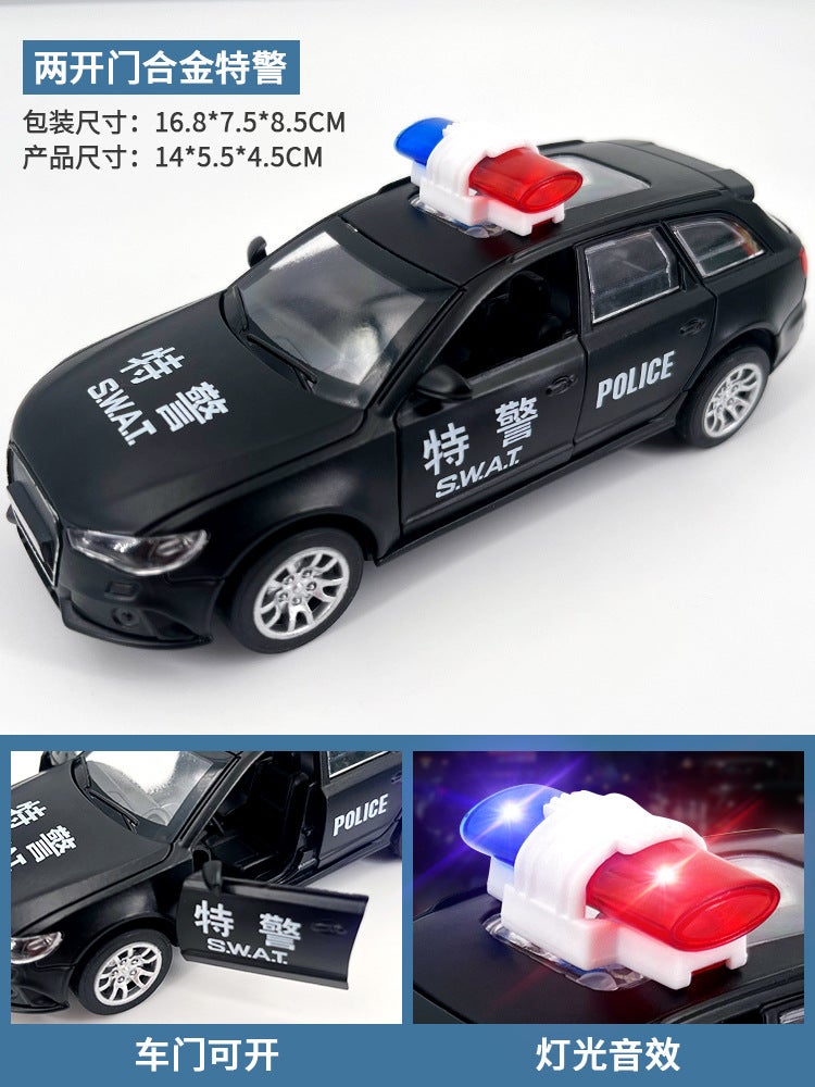 إسكدنيا لعبة سيارة صوت وضوء غير حركية أودي شرطة خاصة أودي شرطة خاصة