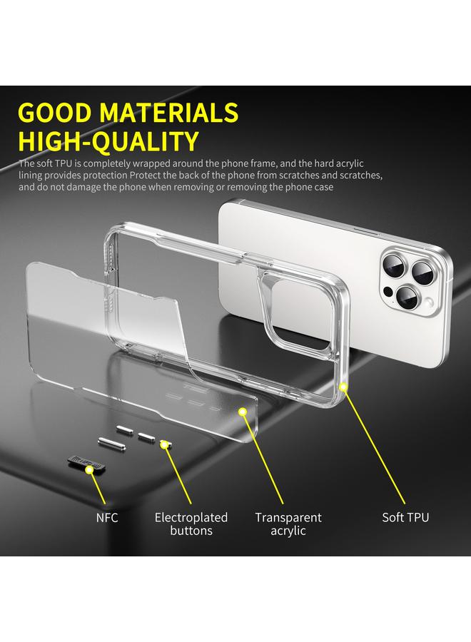 Zaboon Case For iPhone 12 Acrylic + TPU Transparent Full Coverage Phone Case - Image 2