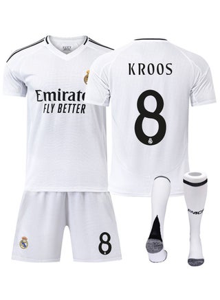 Adult Men's Football Jersey, 23/24 New Season 3-Piece Jersey Set, Real Madrid Home #8 Jersey, Shorts And Socks Set, unisex,Adult Size, Football Jersey Gift Set - pzsku/ZBD4E3097DEFE7AF3213BZ/45/_/1726384077/c15bbf9c-3186-4752-9c5a-5e794e91b8a6