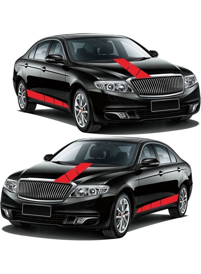 NIBEMINENT 3-Piece Car Hood Stripe Stickers - Image 4