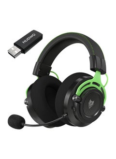 NUBWO G03 Gaming Headset,Wireless Gaming Headphones with Mic,2.4GHz & Bluetooth 5.3 Technology with Noise-Canceling Microphone, for PS5, PS4, PC, and Switch, Ergonomic Design,Black/Green  - Image 1