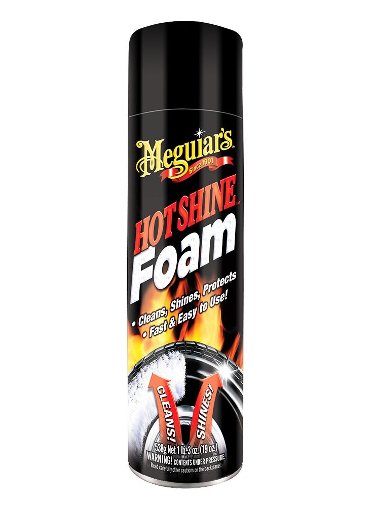 Meguiar's G13919 Hot Shine Foam Tire Cleaner & Shine 538g  - Image 1