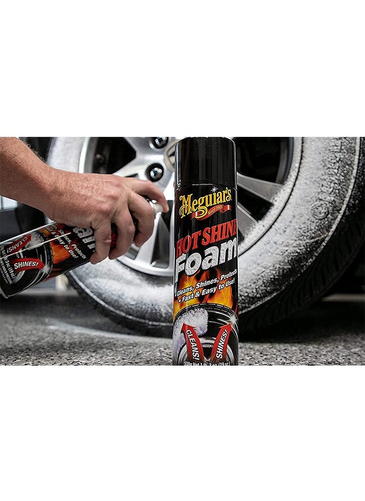 Meguiar's G13919 Hot Shine Foam Tire Cleaner & Shine 538g  - Image 3