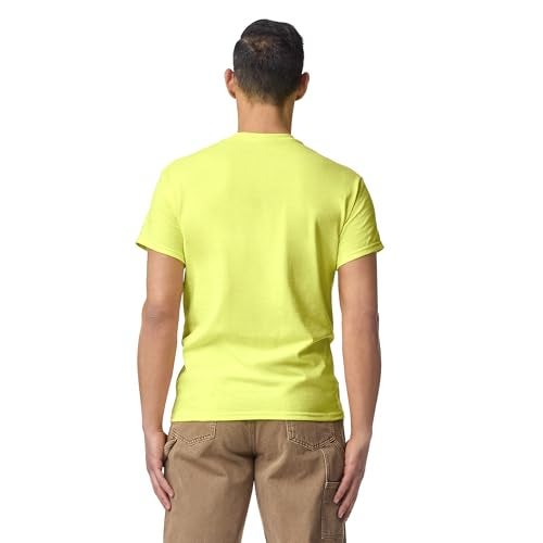 Gildan Unisex Adult Dryblend T-shirt, Style G8000, Multipack, Safety Green (2-pack), X-Large US - Image 3