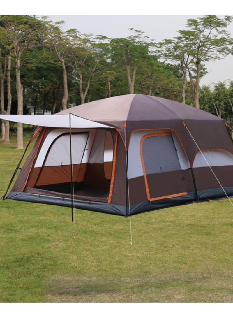 DubaiGallery Outdoor Family Camping Tent Large Size Two Bedrooms and One Living Room Automatic Tent PopUp Waterproof - Image 1