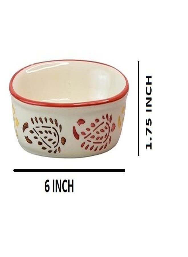 Skywalk Hand Painted Ceramic Bathroom Set of 3 Pcs - Liquid Soap Dispenser, Soap Dish and Brush Holder for Bathroom Décor and Home Gift Set SWKA-1219 - Image 4
