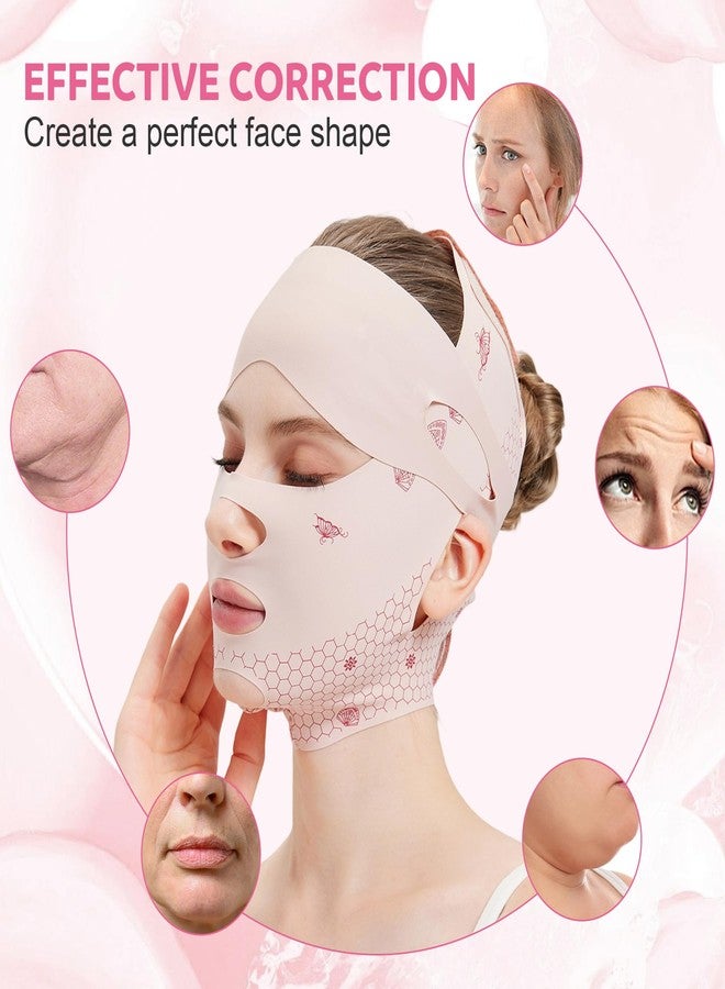 Face Strap Forehead Lift Band, Face Lift Belt Comfortable Forehead Bandage For Sleep Mask Chin Up Face Lift Vshaped Strap - Image 3