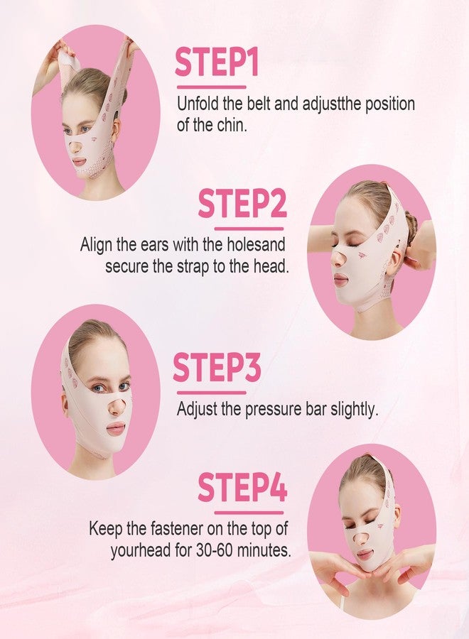 Face Strap Forehead Lift Band, Face Lift Belt Comfortable Forehead Bandage For Sleep Mask Chin Up Face Lift Vshaped Strap - Image 2