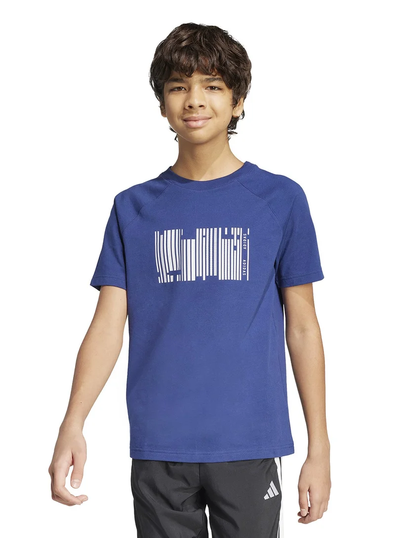 اديداس تيشيرت برسومات تناغم الأطفال الناشئ